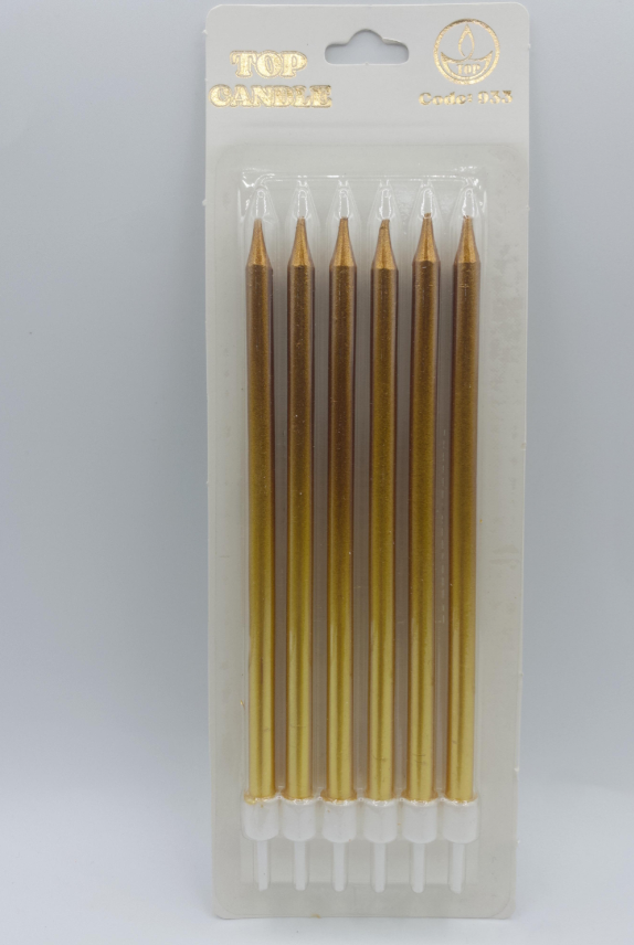 Altın Doğum Günü Mumu 6 Lı Kod: 935